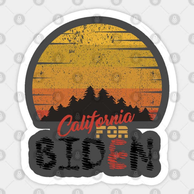 California for Biden Harris 2020  Ventage Sticker by Top Art